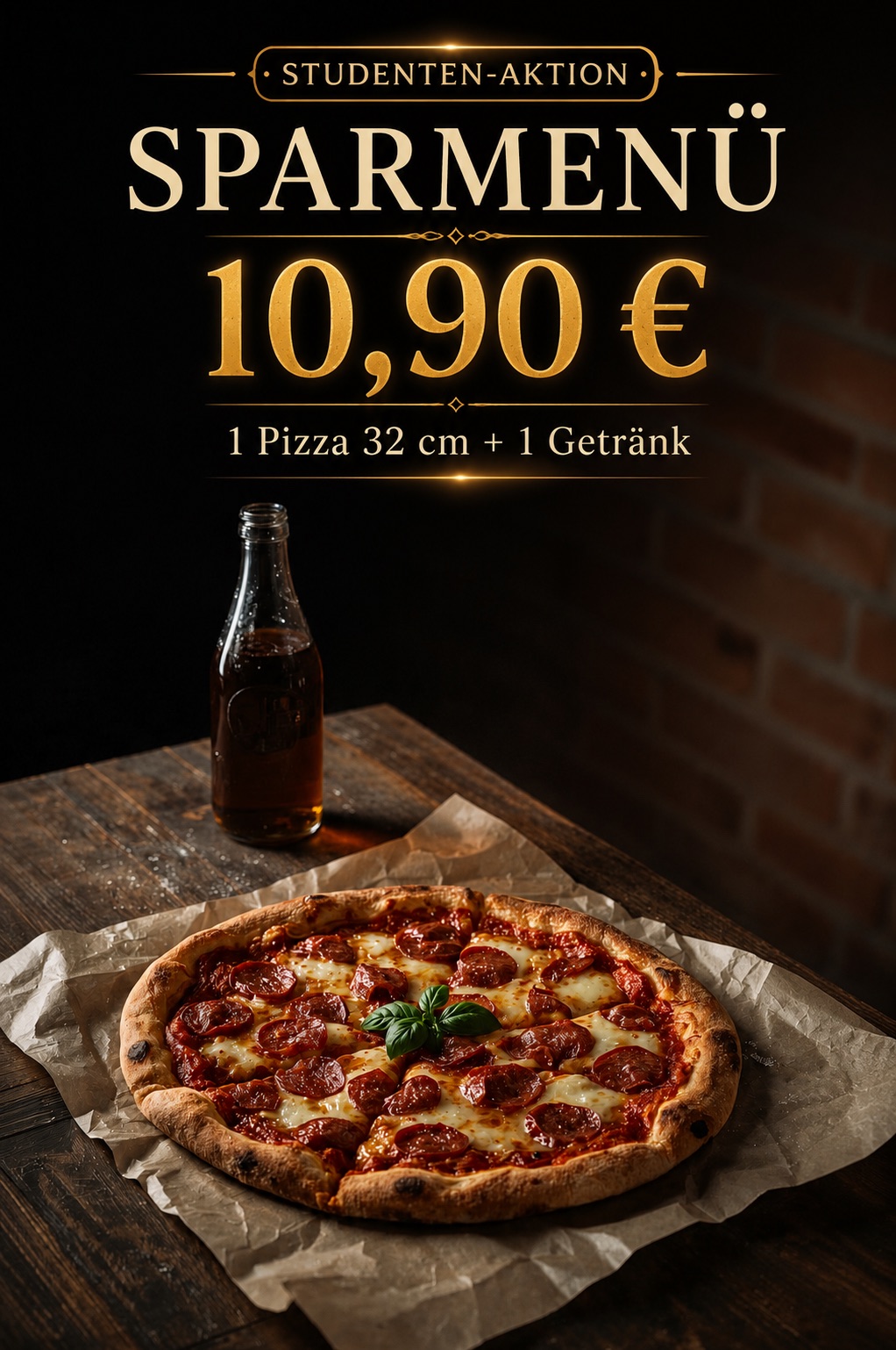 Sparmenü öğrenci 10,90 Euro posteri